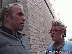Blonde slut banged hard by black cock