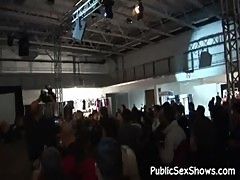 Amateur video shot at huge european sex show