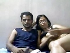 Indian mature couple mr and mrs gupta in webcam