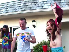 Horny Drunk Sluts Going Wild In Teen Party